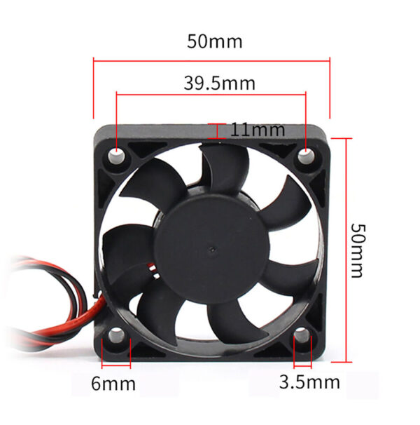 VENTILADOR 24V 5*5CM 5010 - Imagen 2