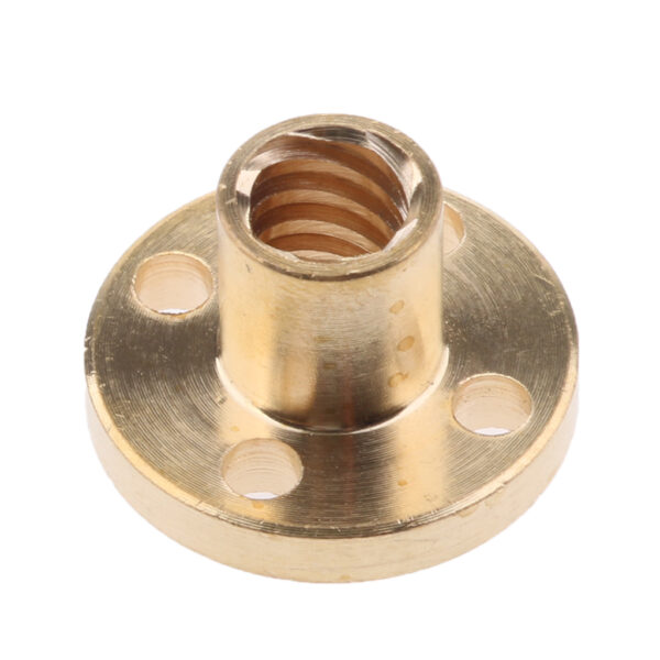 TUERCA T8 DE 8MM DIÁMETRO PARA 4 HILOS LEAD 2MM PITCH DE 8MM