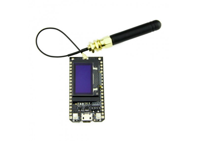 MÓDULO LORA32 TTGO 915MHZ Y ESP32 CON PANTALLA OLED, CABLE Y ANTENA