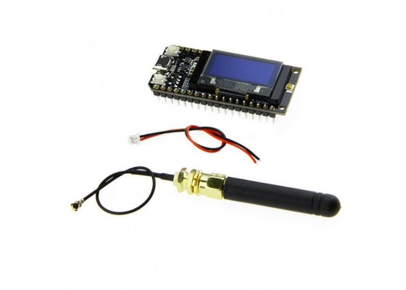 MÓDULO LORA32 TTGO 915MHZ Y ESP32 CON PANTALLA OLED, CABLE Y ANTENA - Imagen 4