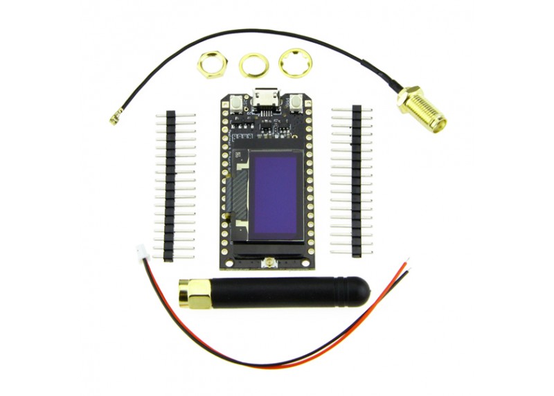 MÓDULO LORA32 TTGO 915MHZ Y ESP32 CON PANTALLA OLED, CABLE Y ANTENA - Imagen 3