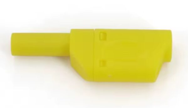PLUG BANANA 4MM TIPO SHIELD APILABLE AMARILLO (3 PIEZAS) - Imagen 3