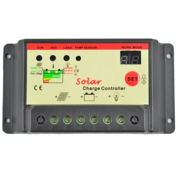 CONTROLADOR DE CARGA SOLAR 20A 12V/24V