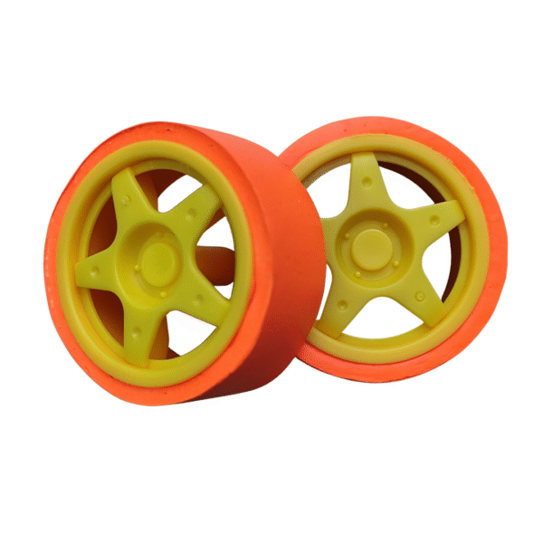 PAR DE LLANTAS DE 65MM CON SILICONA JSUMO PARA TT MOTOR
