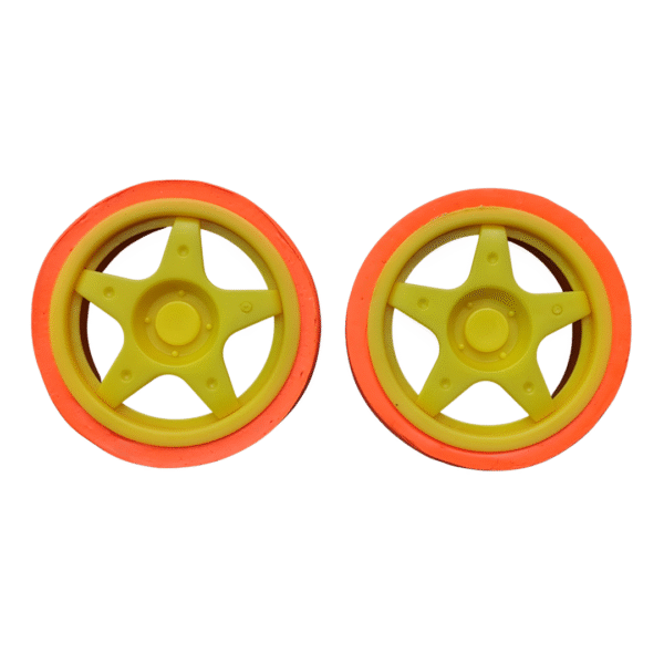 PAR DE LLANTAS DE 65MM CON SILICONA JSUMO PARA TT MOTOR - Imagen 5