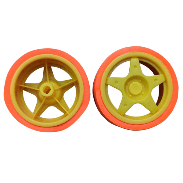 PAR DE LLANTAS DE 65MM CON SILICONA JSUMO PARA TT MOTOR - Imagen 6