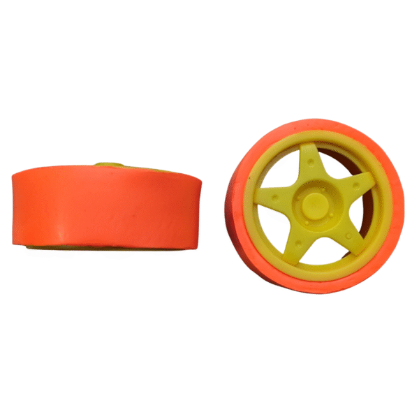 PAR DE LLANTAS DE 65MM CON SILICONA JSUMO PARA TT MOTOR - Imagen 7