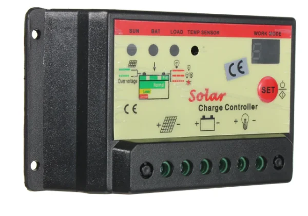 CONTROLADOR DE CARGA SOLAR 20A 12V/24V - Imagen 2