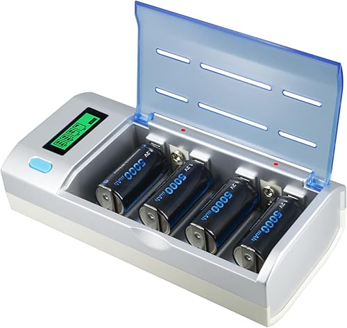 CARGADOR UNIVERSAL DE PILAS AA/AAA/ TIPO C/ TIPO D Y BATERÍAS 9V CARGADORES ELECTROSTORE