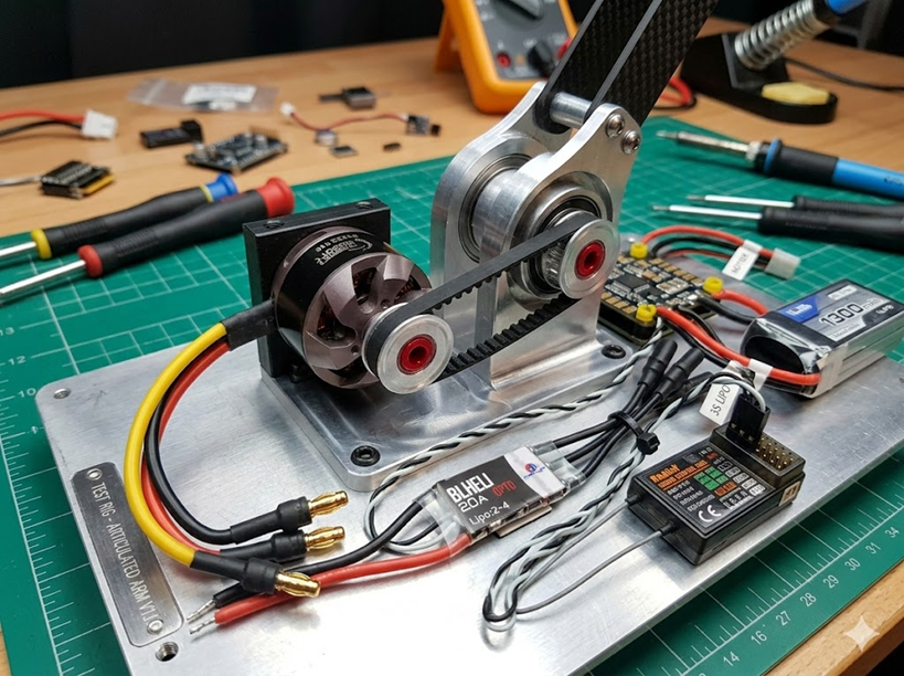 BEATER BAR ELECTRONICS 1 LB FINGERTECH - MOTOR BRUSHLESS - ESC - POLEA -BANDA - Imagen 2