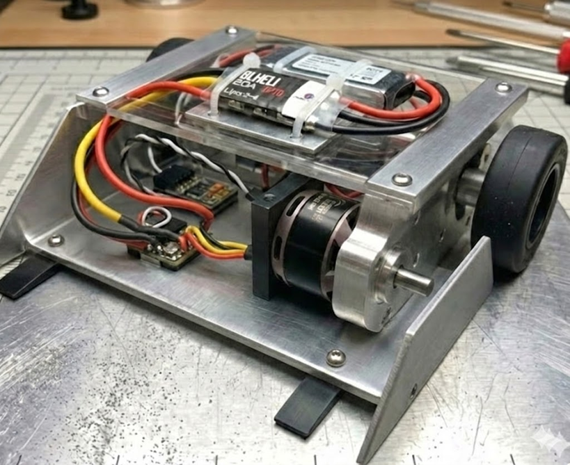 BEATER BAR ELECTRONICS 1 LB FINGERTECH - MOTOR BRUSHLESS - ESC - POLEA -BANDA - Imagen 2